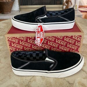 NWT Vans Black Suede Slip On Sneakers Ultra Cush Insole